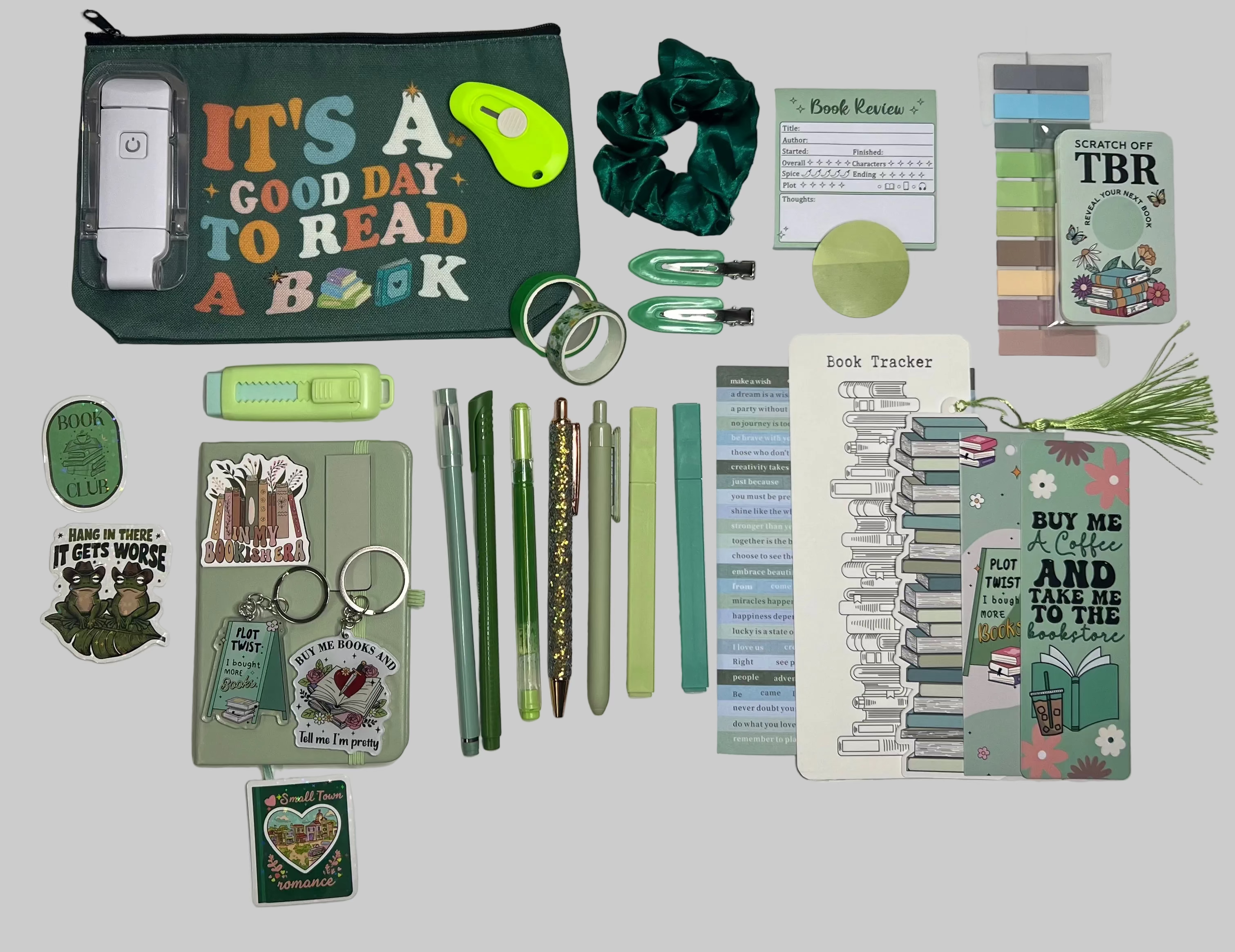 Sage Green Bookish Bundle